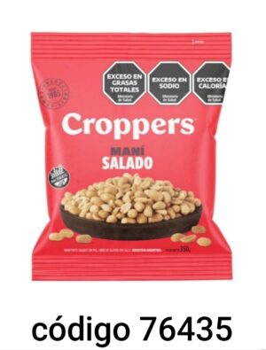 CROPPERS,COD-4436 MANI SALADO  12X350G