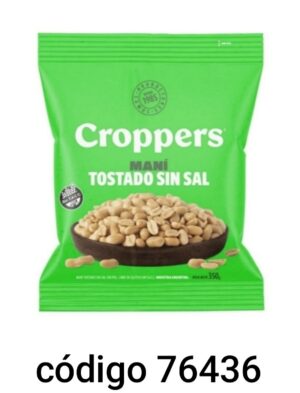 CROPPERS,COD-4443 MANI SIN SAL 12X350G