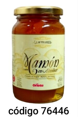 ORIETA FRASCO.MAMON EN ALMIBAR 6X450G