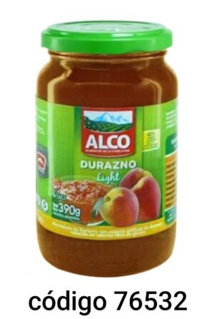 MERMELADA ALCO LIGHT DURAZNO 12X390G