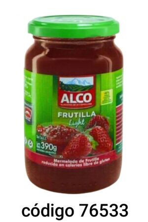 MERMELADA ALCO LIGHT FRUTILLA 12X390G