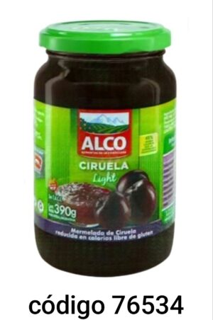 MERMELADA ALCO LIGHT CIRUELA 12X390G