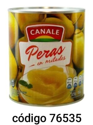 CANALE.PERA EN MITADES 12X820G