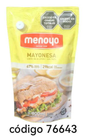 MENOYO.MAYONESA 8X900ML