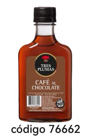 .PETACA TRES PLUMAS CAFE AL CHOCOLATE 12X200ML