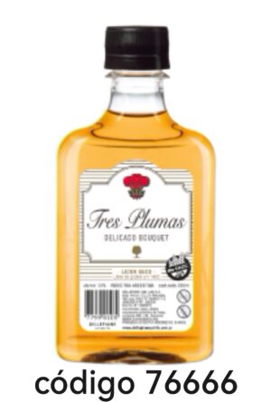 .PETACA TRES PLUMAS.LICOR SECO 12X200ML