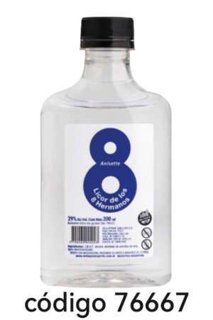 .PETACA.LICOR 8 HERMANOS 12X200ML