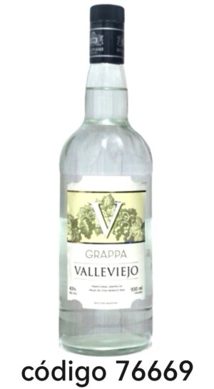 GRAPPA VALLEVIEJO(43º)  6X930ML