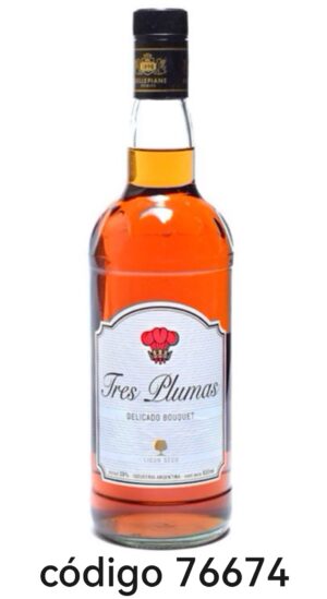 TRES PLUMAS.LICOR SECO(39º)  6X930ML