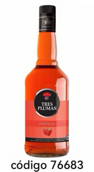 TRES PLUMAS FRUTILLA  6X700ML