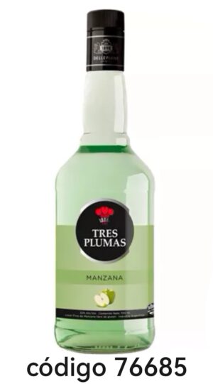 TRES PLUMAS MANZANA  6X700ML