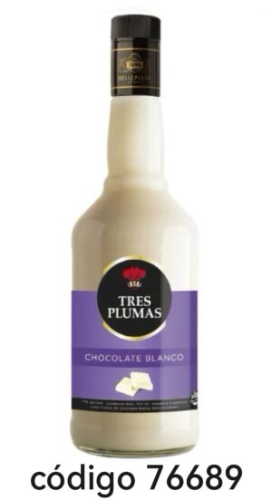 TRES PLUMAS,CHOCO-BLANCO  6X700ML