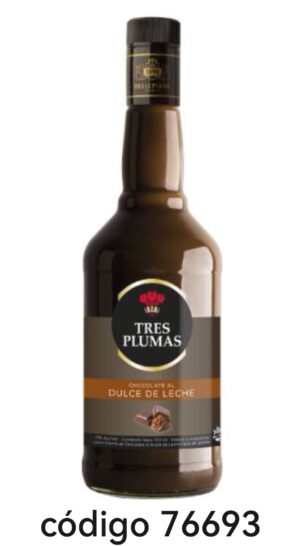 TRES PLUMAS,CHOCO-DD.LECHE  6X700ML