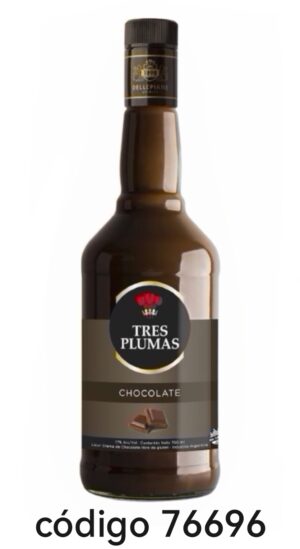TRES PLUMAS,CHOCOLATE  6X700ML