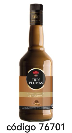 TRES PLUMAS,DD.LECHE CON ALMENDRAS  6X700ML