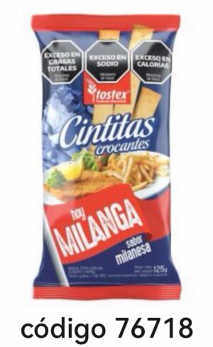TOSTEX CINTITAS MILANESA 13X125G