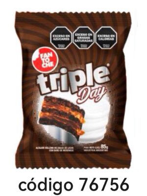 ALFAJOR FANTOCHE TRIPLE DAY 12X85G