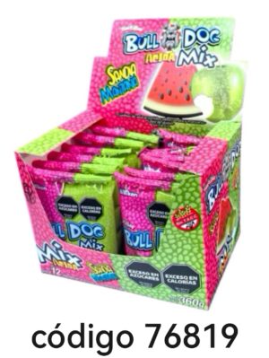 BULL DOG PASTILLAS MIX SANDIA-MANZANA  12X30G