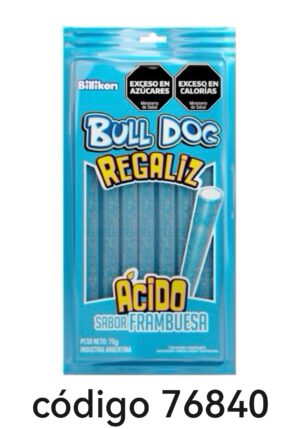 BULL DOG REGALIZ FRAMBUESA  24X75G