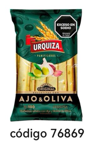 URQUIZA TALITAS SABOR AJO-OLIVA  15X100G
