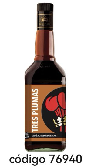 TRES PLUMAS.CAFE AL DD.LECHE  6X750ML