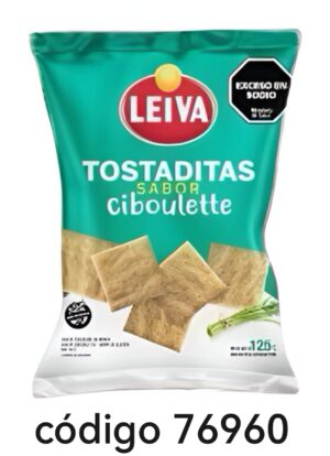 LEIVA ARROZ TOSTALITAS CIBOULETTE 16X125G