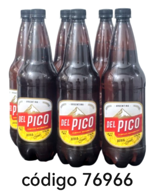 ,CERVEZA DELPICO BOTELLA RUBIA 6X1L