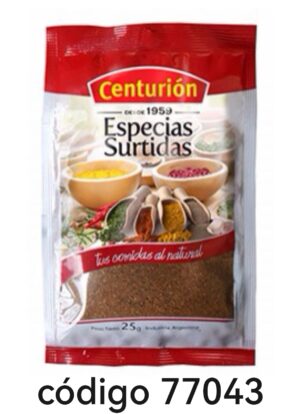 CENTURION ESPECIAS.SURTIDA 50X25G