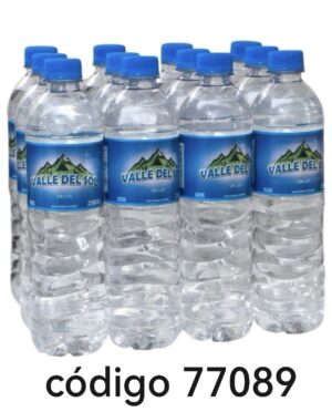 AGUA VALLE DEL SOL 12X600ML