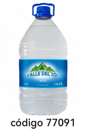 AGUA,VALLE DEL SOL BIDON 2X6.5L