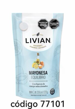 LIVIAN MAYONESA EQUILIBRIO 12X250ML