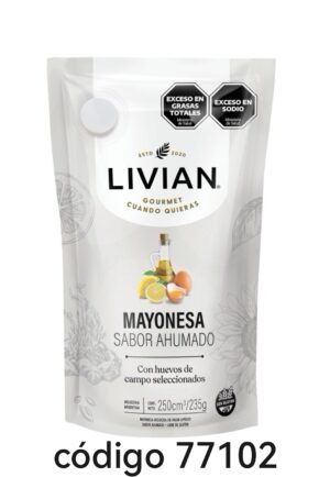 LIVIAN MAYONESA SABOR AHUMADO 12X250ML