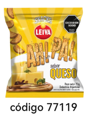 LEIVA SNACKS QUESO 30X70G
