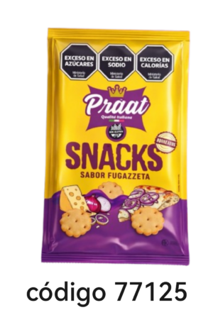 PRAAT Sin TA.C.C SNACKS Cod-0250 FUGAZZETA 26X55G
