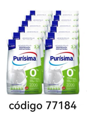 *LECHE POLVO PURISIMA,DESCREMADA Pouch 6X200G