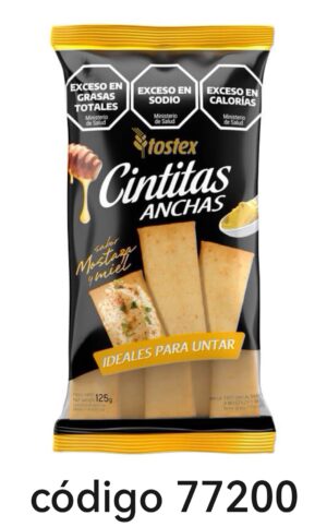 TOSTEX CINTITAS,MOSTAZA y MIEL 13X125G
