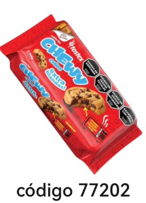 TOSTEX CHEWY CHIPS CHOCOLATE 8X160G
