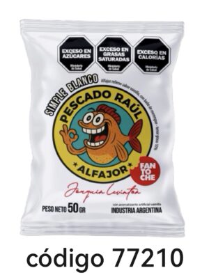 ALFAJOR PESCADO RAUL SIMPLE BLANCO 12X50G