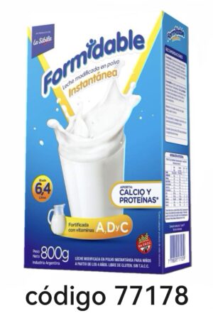 *LECHE POLVO.FORMIDABLE Est. 6X800G
