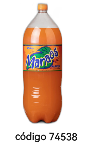 MANAOS GASEOSA NARANJA 6X3L