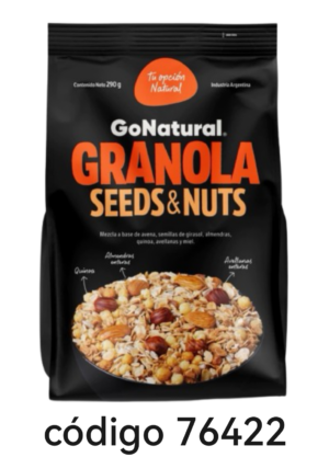 *GRANOLA GONATURAL SEEDS 6X290G