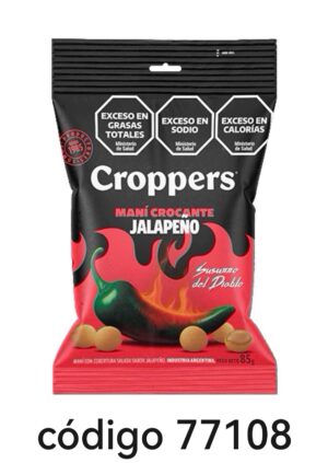 CROPPERS MANI.CROCANTE JALAPEÑO 10X85G