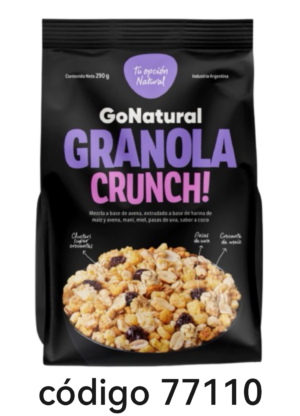 *GRANOLA GONATURAL CRUNCH 6X290G
