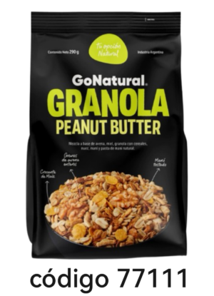*GRANOLA GONATURAL PEANUT BUTTER 6X290G