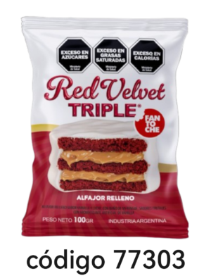 ALFAJOR FANTOCHE RED VELVET 12X100G