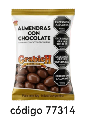 GRABICH ALMENDRAS CHOCOLATE 36X80G