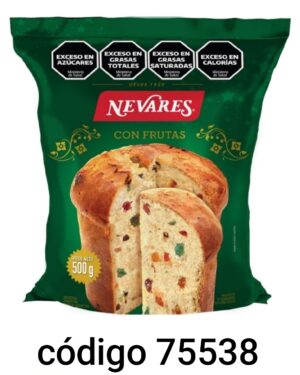 PAN DULCE NEVARES CON FRUTA 10X500G